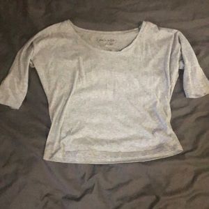 Gray crop top